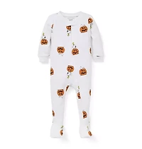 Baby Good Night Footed Pajama Peanuts™ Halloween Pumpkin
