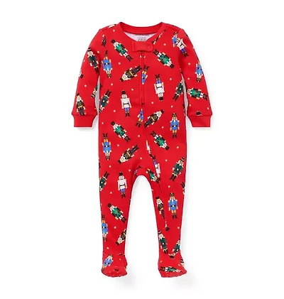 Baby Good Night Footed Pajama Holiday Nutcracker