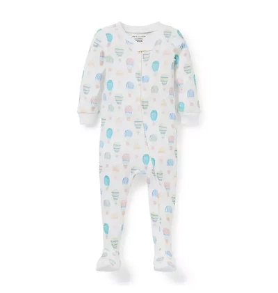 Baby Good Night Footed Pajama Hot Air Balloon