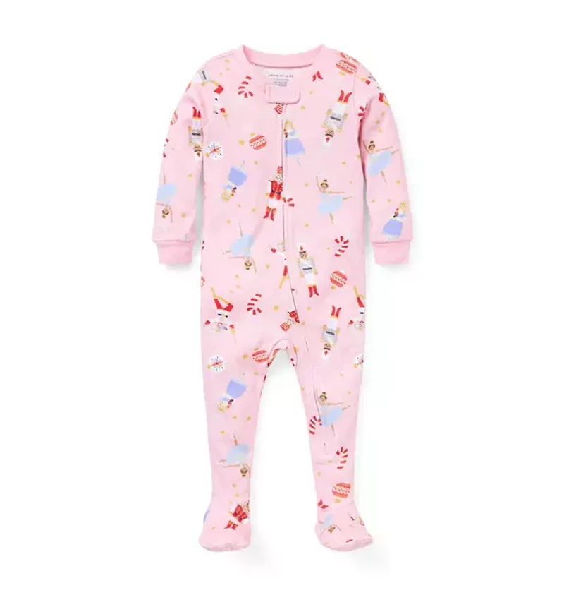 Baby Good Night Footed Pajama Nutcracker Dreams