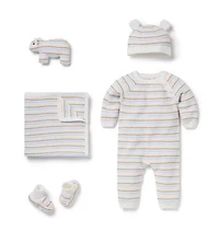 Baby Bundle of Love Striped Textured Knit Gift Set