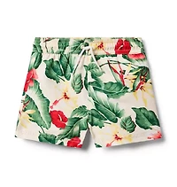 Recycled Tropical Floral Swim Trunk