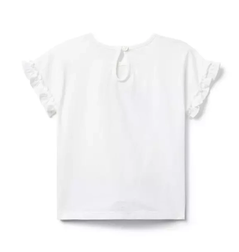 Rainbow Ruffle Sleeve Tee