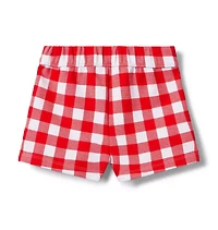 Gingham Ponte Short