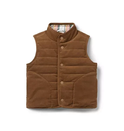 The Quilted Corduroy Vest