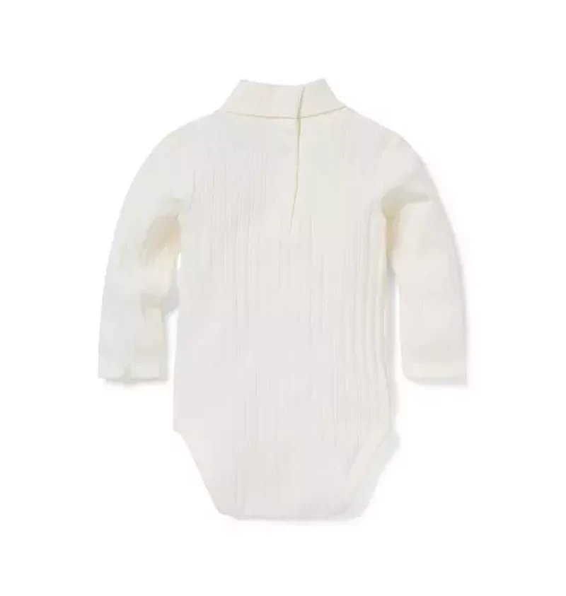 Baby Ribbed Turtleneck Bodysuit