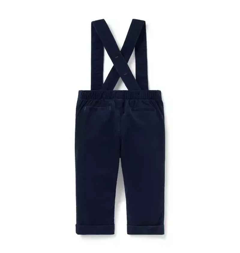 Baby Corduroy Suspender Pant