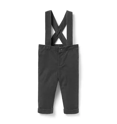 Baby Corduroy Suspender Pant