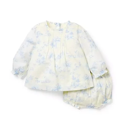 Baby Floral Toile Matching Set