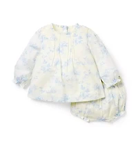 Baby Floral Toile Matching Set