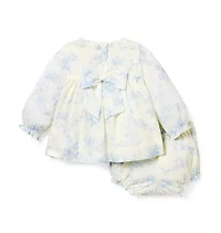 Baby Floral Toile Matching Set