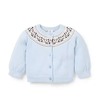 Baby Floral Fair Isle Cardigan