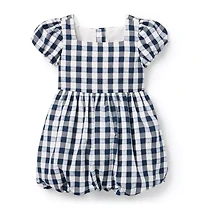 Gingham Bubble Skirt Dress