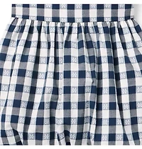 Gingham Bubble Skirt Dress