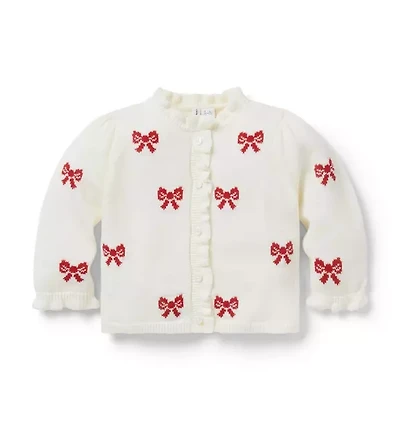Baby Bow Ruffle Cardigan