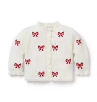 Baby Bow Ruffle Cardigan