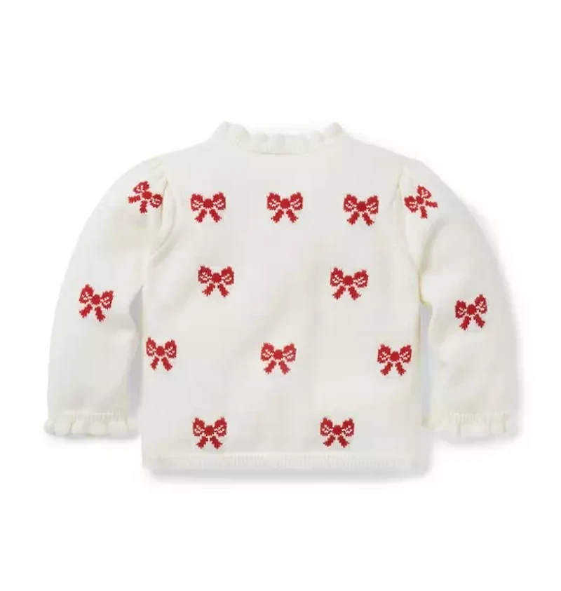 Baby Bow Ruffle Cardigan
