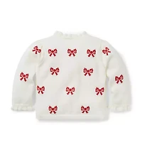 Baby Bow Ruffle Cardigan