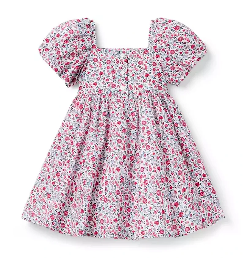 Ditsy Floral Puff Sleeve Dress