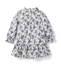 Floral Twill Dropwaist Dress