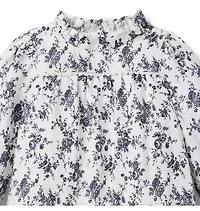 Floral Twill Dropwaist Dress