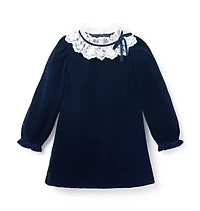 The Velvet Lace Collar Dress