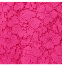 Floral Lace Ruffle Trim Dress