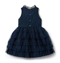 Dot Tiered Ruffle Dress