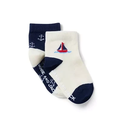 Baby Sailboat Sock 2-Pack