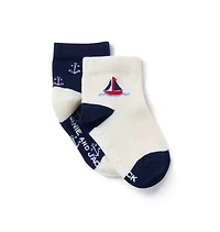 Baby Sailboat Sock 2-Pack
