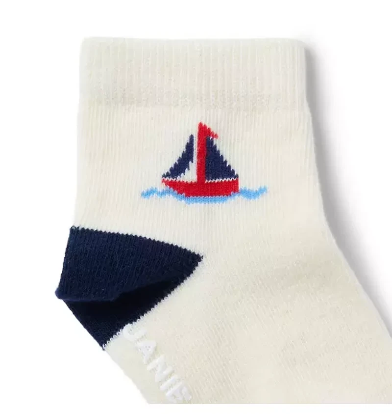 Baby Sailboat Sock 2-Pack