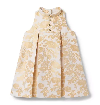 The Golden Floral Dress