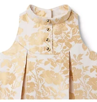 The Golden Floral Dress