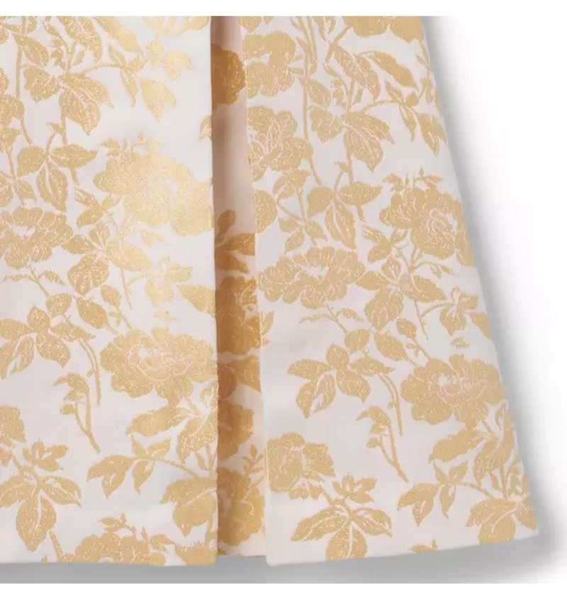 The Golden Floral Dress