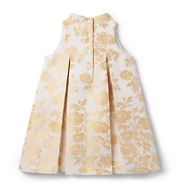 The Golden Floral Dress