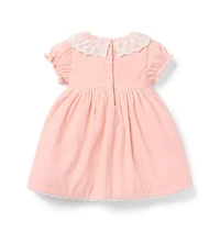 Baby Velvet Lace Collar Dress