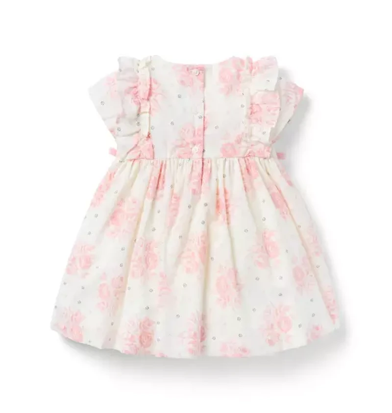 Baby Floral Pintuck Dress