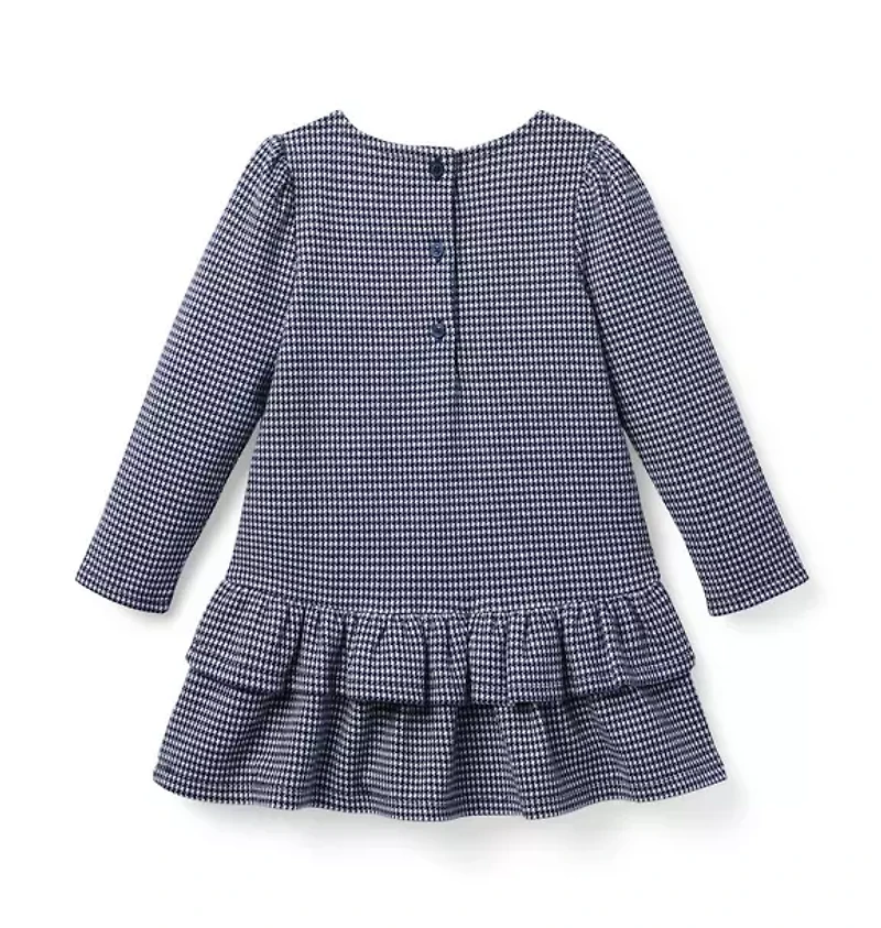 Houndstooth Dropwaist Dress