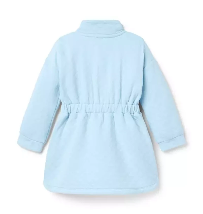 Quilted Sweatshirt Dress