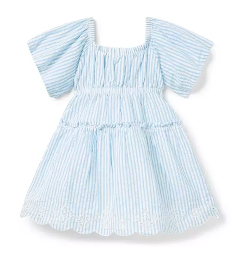 Striped Seersucker Dress