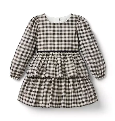 Gingham Shimmer Dress