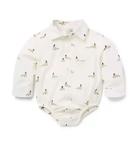 Baby Poplin Walrus Bodysuit