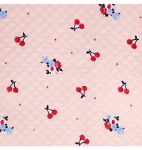 Baby Cherry Floral Quilted Cardigan