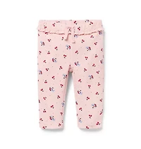 Baby Cherry Floral Quilted Pant