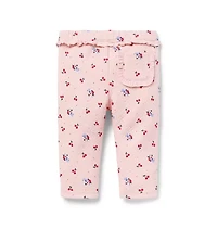 Baby Cherry Floral Quilted Pant