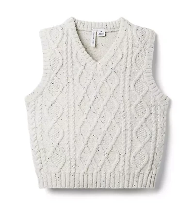 Cable Knit Sweater Vest