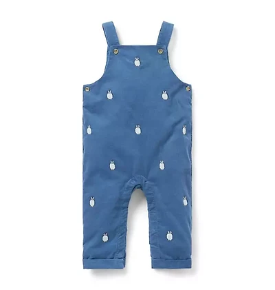 Baby Embroidered Penguin Overall
