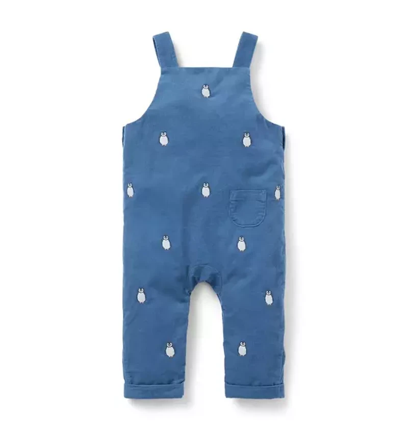 Baby Embroidered Penguin Overall