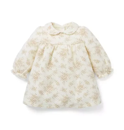 Baby Quilted Floral Toile Dress