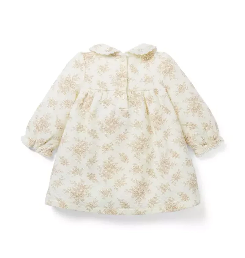 Baby Quilted Floral Toile Dress